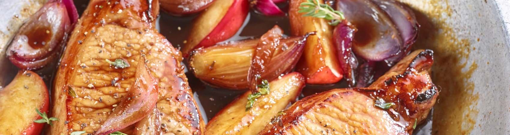 Balsamic Pork with Apples